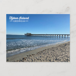 Tybee Island Georgia Pier Beach Vykort