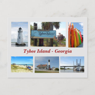 Tybee Island, Georgia Postcard Vykort