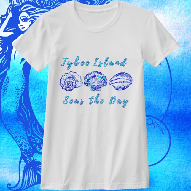 Tybee Island Georgia Seas Day Söt Seashell T Shirt (Skapare uppladdad)