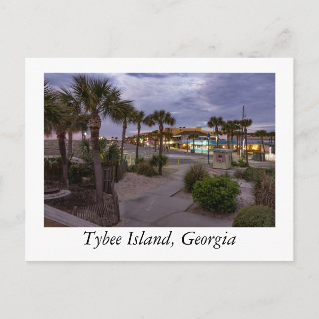 Tybee Island Georgia Vykort (Framsida)