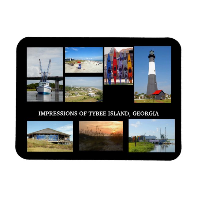 Tybee Island Georiga Magnet (Horisontell)