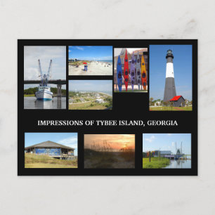 Tybee Island Georiga Postcard Vykort