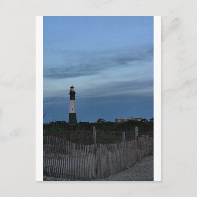 Tybee Island Light House Savannah, GA Vykort (Framsida)