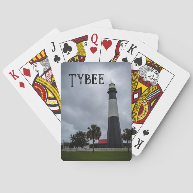 Tybee Island Lighthouse Casinokort (Baksidan)