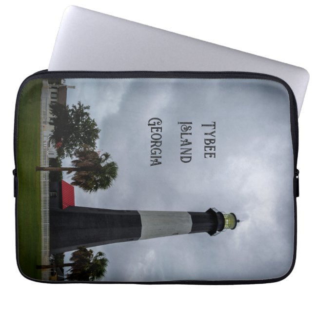 Tybee Island Lighthouse Georgia Laptop Fodral (Framsidan)