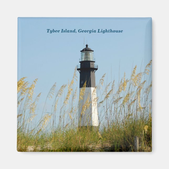 Tybee Island Lighthouse Magnet (Framsidan)