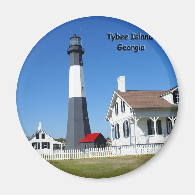 Tybee Island Lighthouse Magnet (Framsidan)