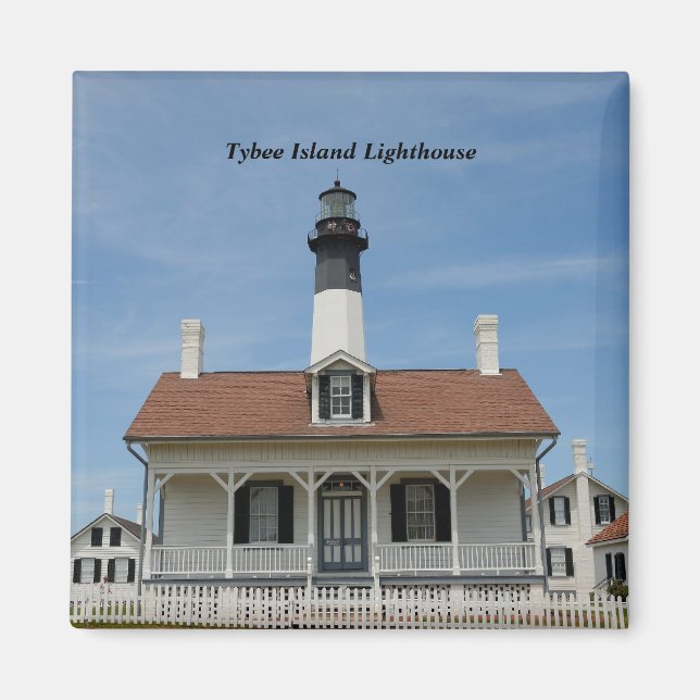 Tybee Island Lighthouse Magnet (Framsidan)