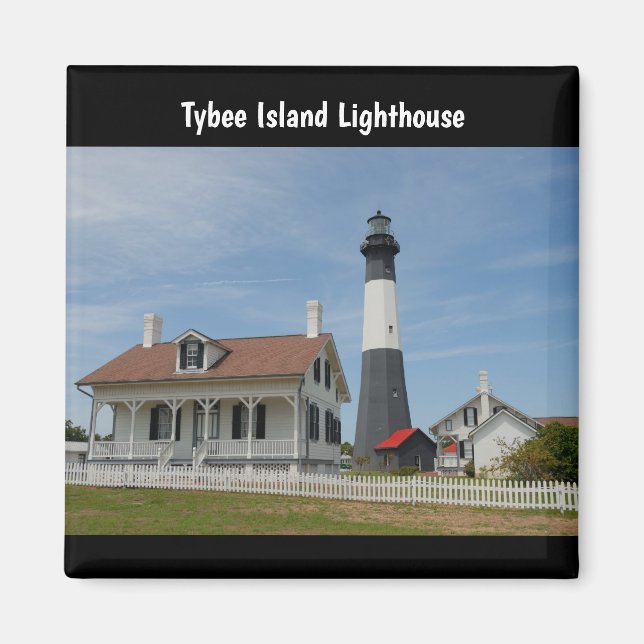Tybee Island Lighthouse Magnet (Framsidan)