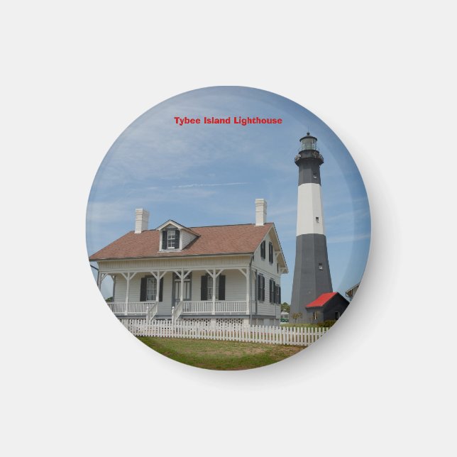 Tybee Island Lighthouse Magnet (Framsidan)