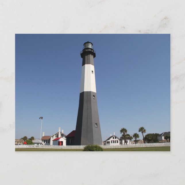 Tybee Island Lighthouse, Savannah GA Vykort (Framsida)