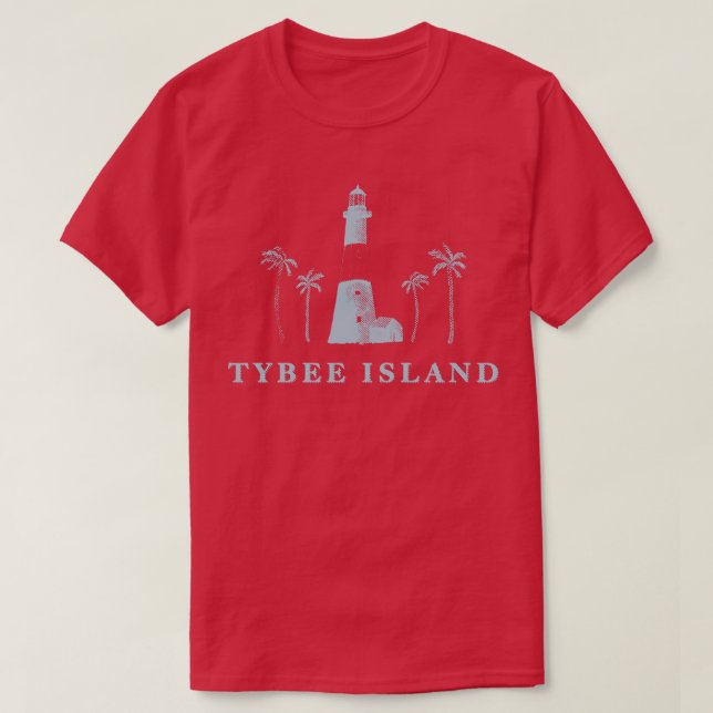 Tybee Island Lighthouse Savannah Georgia TShirt T Shirt (Design framsida)