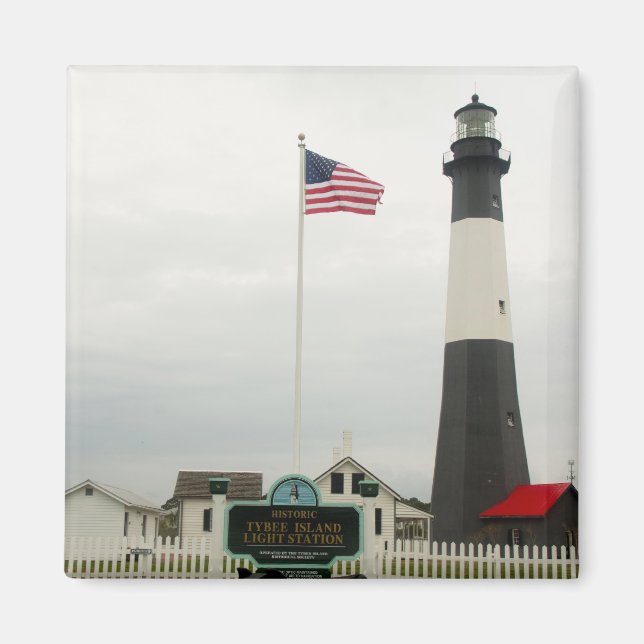 Tybee Island Lighthouse Station Magnet (Framsidan)