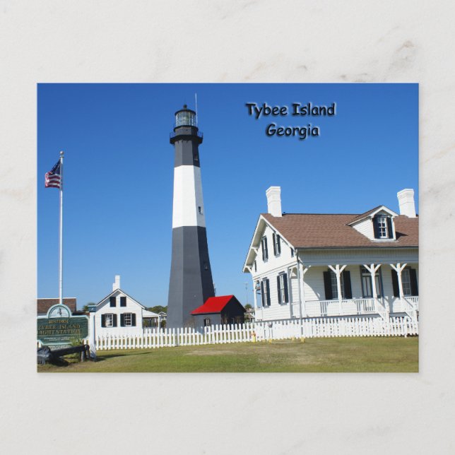 Tybee Island Lighthouse Vykort (Framsida)