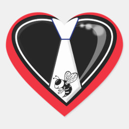 TYBEE KÄRLEK HJÄRTFORMAT KLISTERMÄRKE