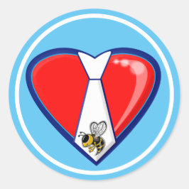 TYBEE KÄRLEK RUNT KLISTERMÄRKE