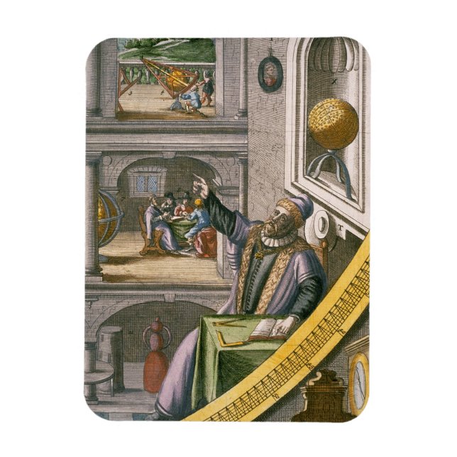 Tycho Brahe (1546-1601) åldras 40, bland hans astr Magnet (Vertikal)