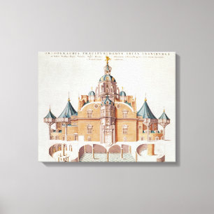 Tycho Brahes observatorium Uraniborg Canvastryck
