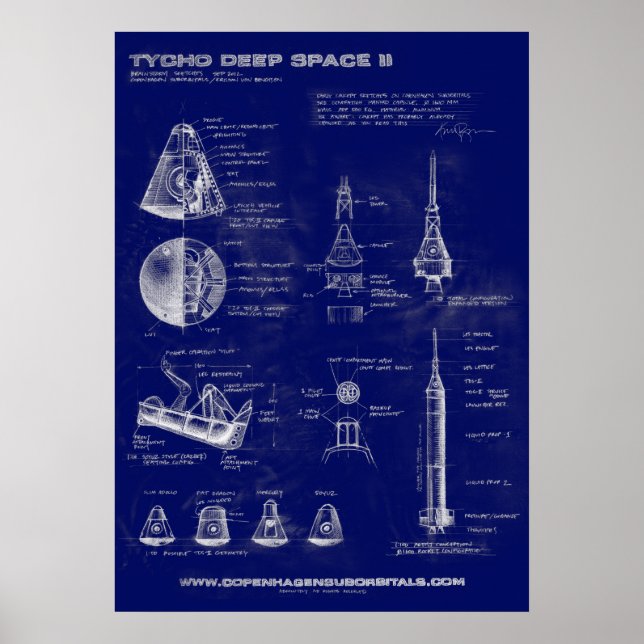 Tycho Deep Space II Concept Art poster (Framsidan)