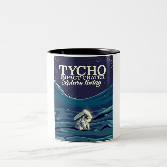 Tycho månresor affisch Två-Tonad mugg (Center)