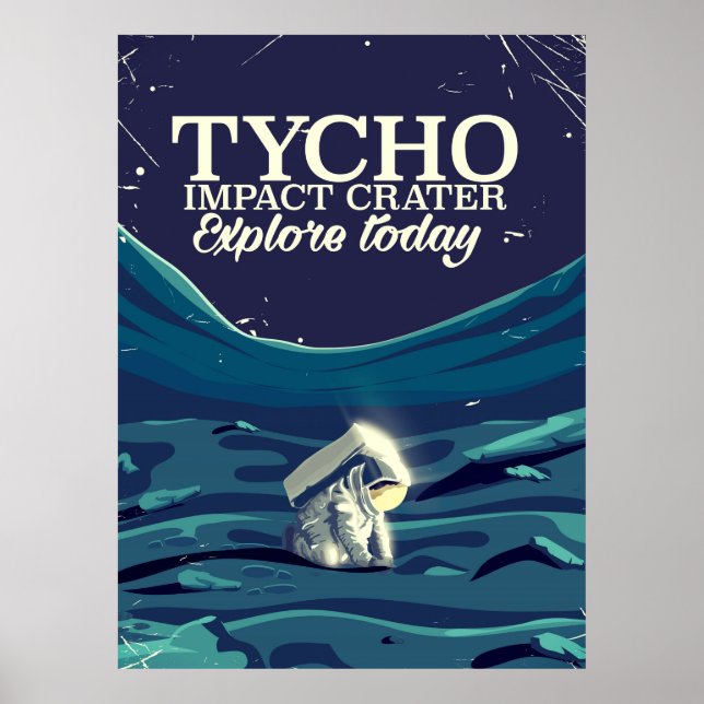 Tycho nedslagskrater resposter poster (Framsidan)