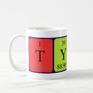 Tycho Periodisk bord namn mugg