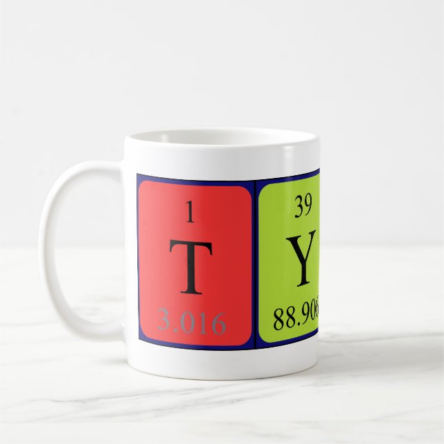 Tycho Periodisk bord namn mugg (Vänster)