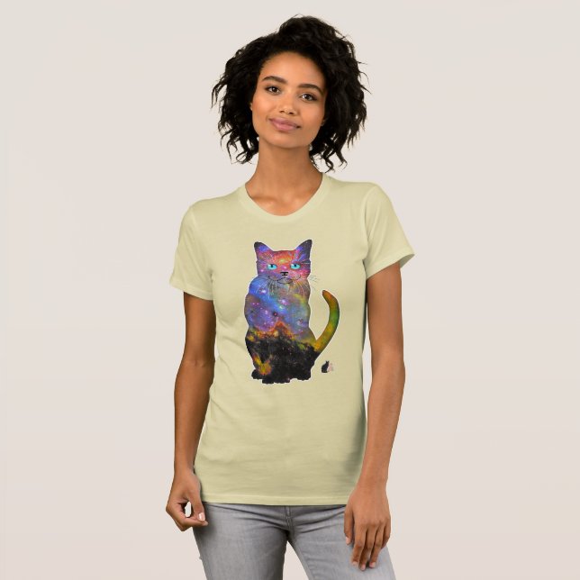Tycho Space in Cat T-shirt (Hel framsida)