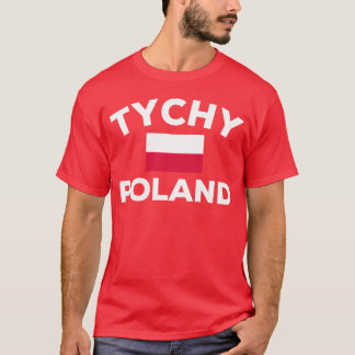 Tychy Polen Polska Flagga Stad familj T Shirt