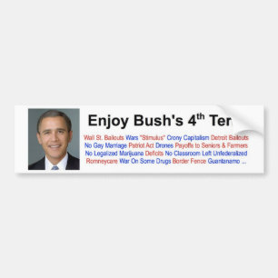 Tyck om Bush 4th benämner Bildekal