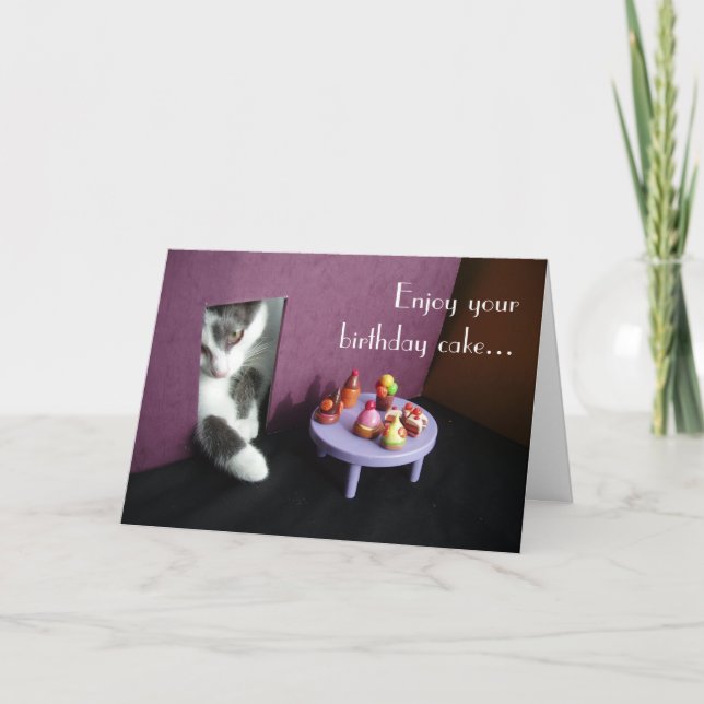 Tyck om din födelsedagtårta… kort (Framsida)