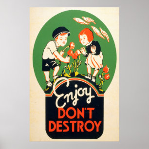 Tyck om, förstör inte poster