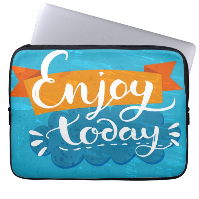 Tyck om i dag laptop sleeve (Framsidan)