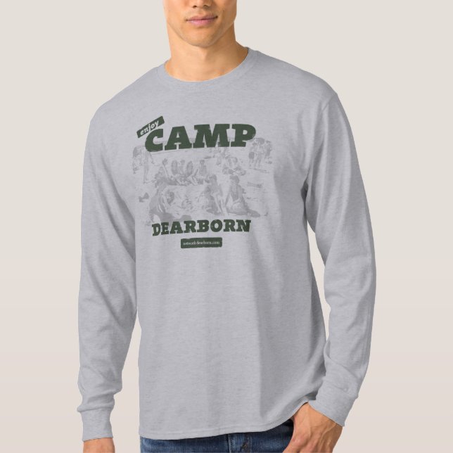 Tyck om lägerDearborn manar utslagsplatsen för LS T-shirt (Framsida)