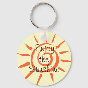 Tyck om solskenet knäppas Keychain Nyckelring