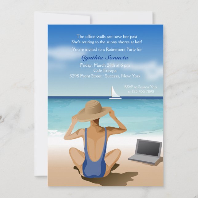 Tycka om inbjudan för beskådapensionparty (Framsida)