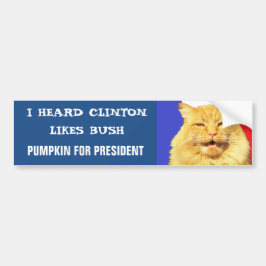 Tycker Clinton om Bush? Bildekal