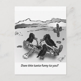 Tycker du att det här smakar roligt? vykort
