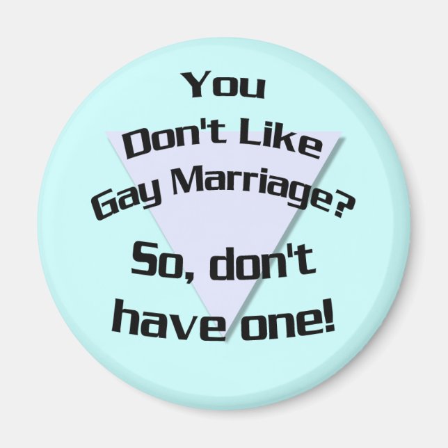 Tycker du inte om gayäktenskap? (Magnet) Magnet (Framsidan)