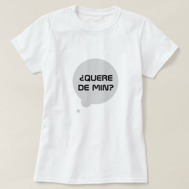 Tycker du om mig i Galicien: Quere de min.. vit? Tee (Design framsida)