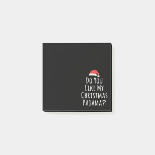 Tycker du om min julpajama? post-it block
