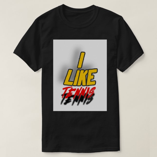 Tycker du om tennis t shirt (Design framsida)