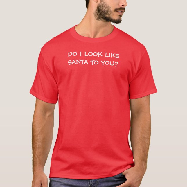 TYCKER JAG OM SANTA? T SHIRT (Framsida)