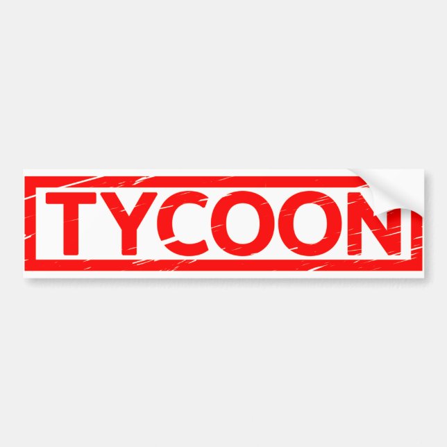 Tycoon Frimärke Bildekal (Framsidan)