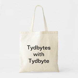 Tydbytes med Tydbyte Tote White Tygkasse