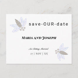 Tydlig företagsflora Spara vår dejt Meddelande Vykort