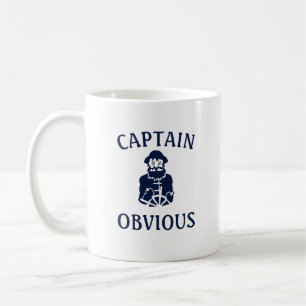 tydlig kapten kaffemugg