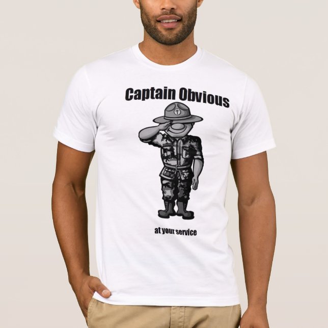Tydlig kapten t-shirt (Framsida)