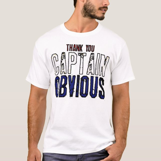 Tydlig kapten t shirt (Framsida)