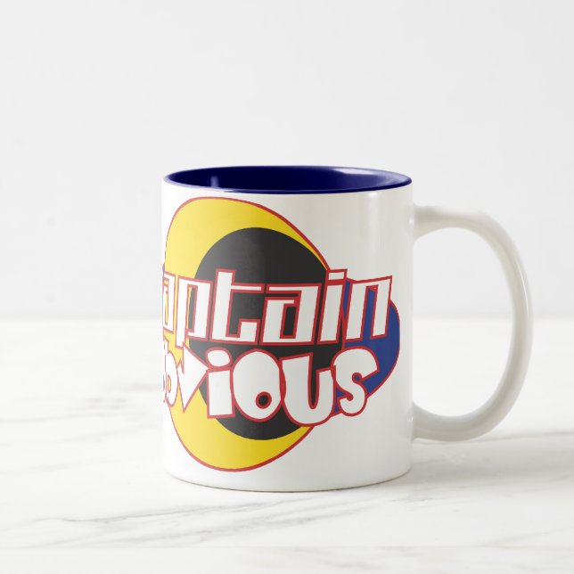 Tydlig kapten Två-Tonad mugg (Höger)